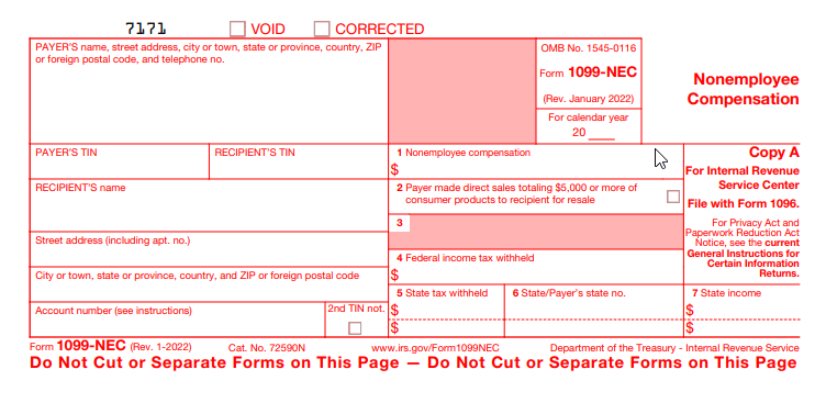 2023 irs form 1099-nec